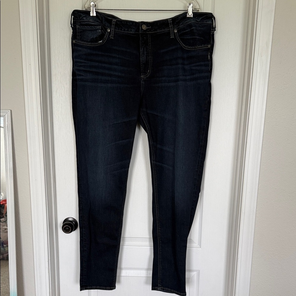Silver Jeans Women's Deep Indigo Skinny Jeans